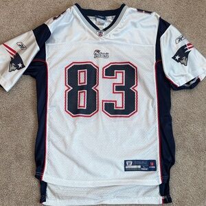 Reebok White and Navy Jersey with Number 83